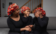 Red Leopard Satin Bonnet